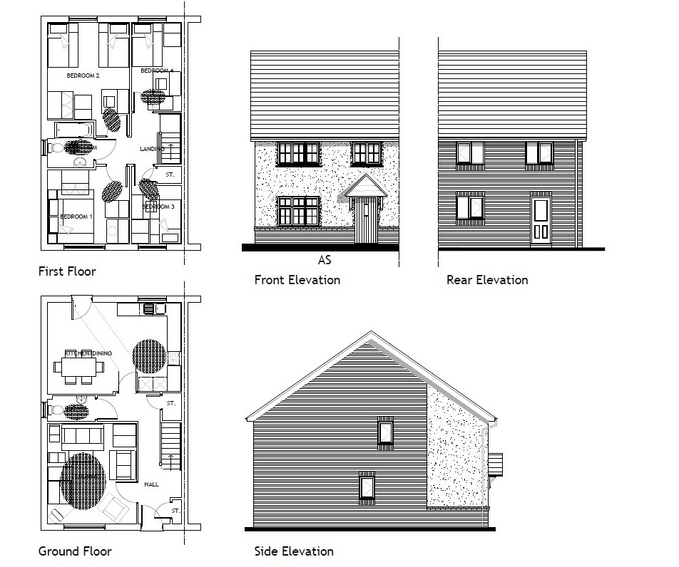 New homes for sale by Sempra Homes at St Nicholas Mews, Basildon, SS15, floor plans