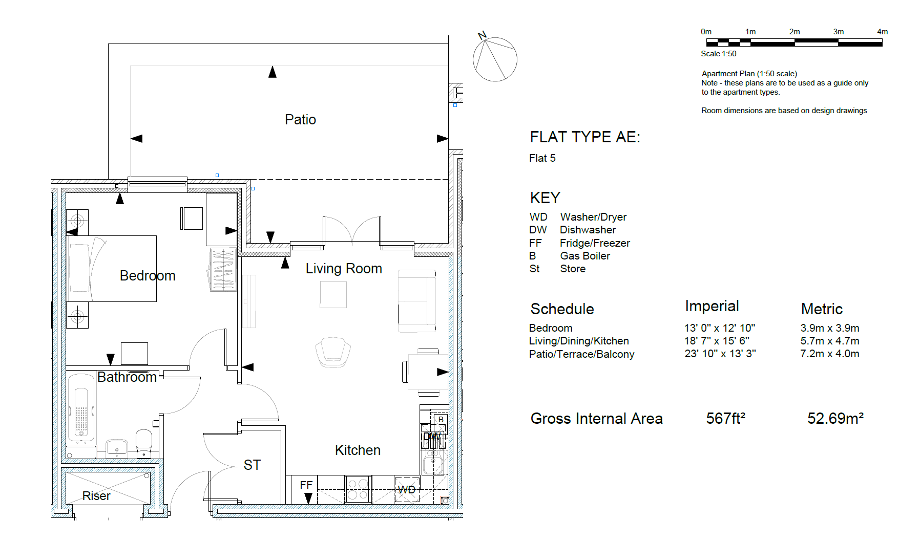 New homes for sale by Sempra Homes at Monarch Place, Billericay, CM12, floor plan dimensions