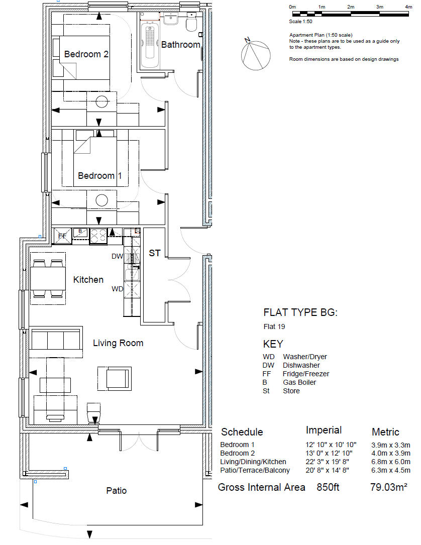 New homes for sale by Sempra Homes at Monarch Place, Billericay, CM12, floor plan dimensions