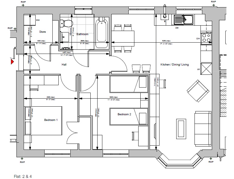 New homes for sale by Sempra Homes at Cherry Tree Court, Laindon, SS15, floor plan