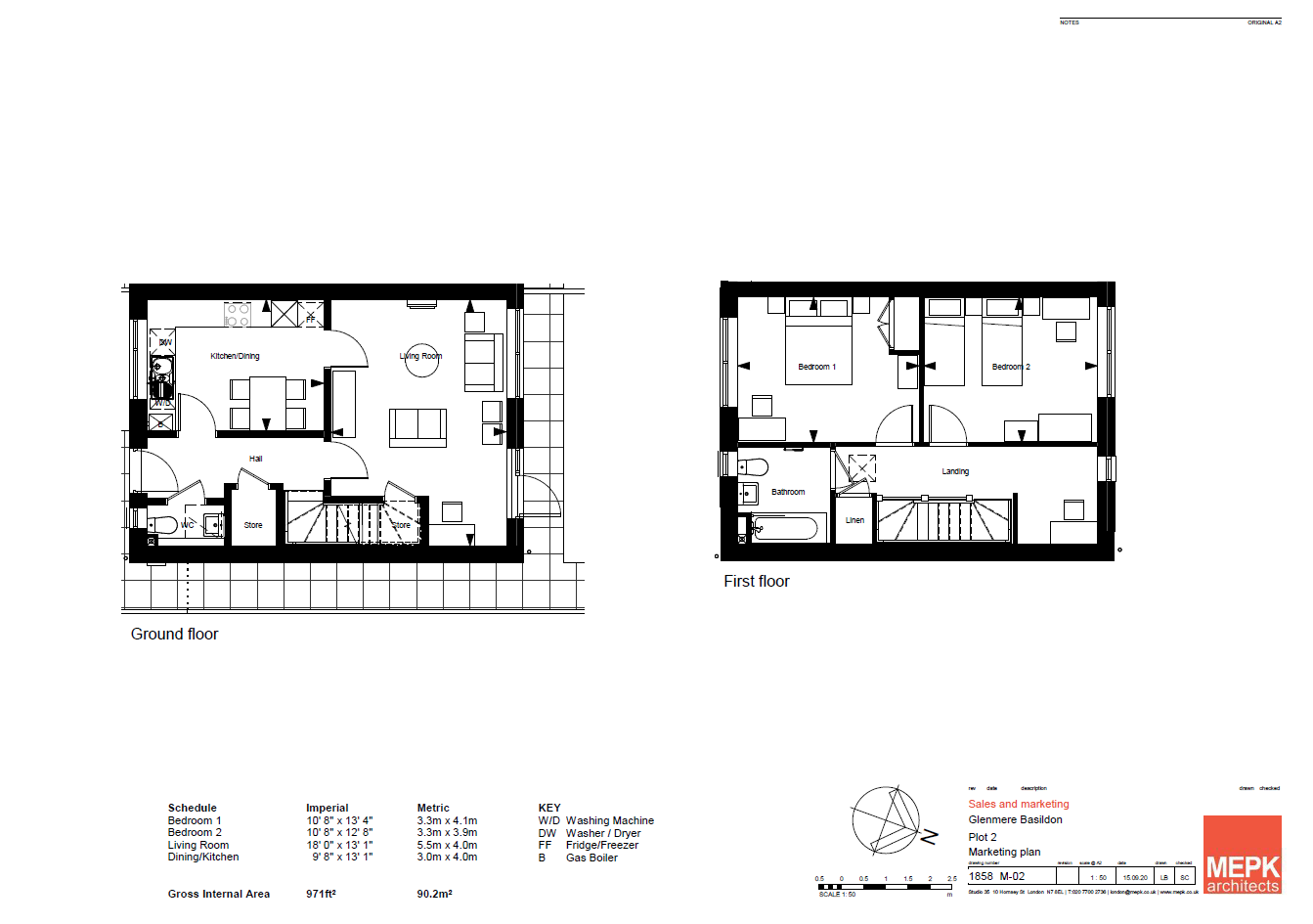 New homes for sale by Sempra Homes at Glenmere, Vange, SS16, floor plan dimensions