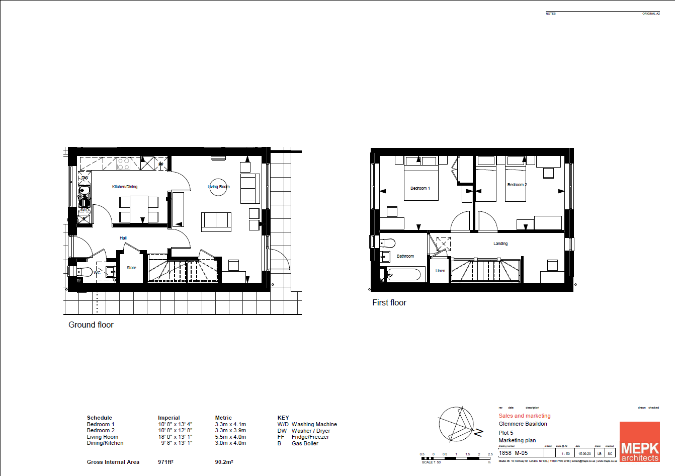 New homes for sale by Sempra Homes at Glenmere, Vange, SS16, floor plan dimensions