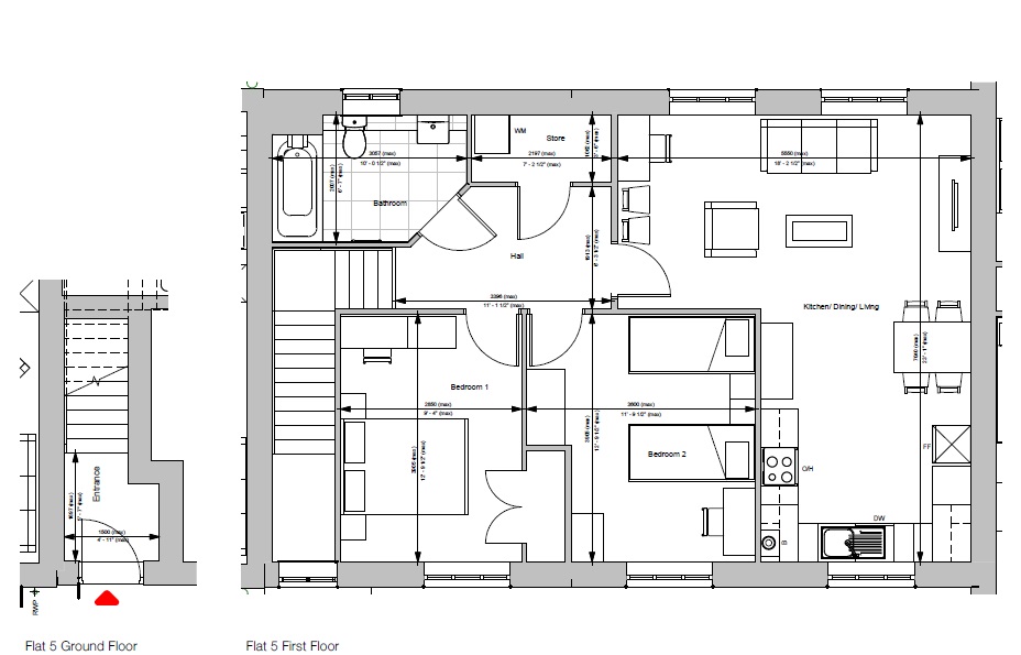 New homes for sale by Sempra Homes at Cherry Tree Court, Laindon, SS15, floor plan