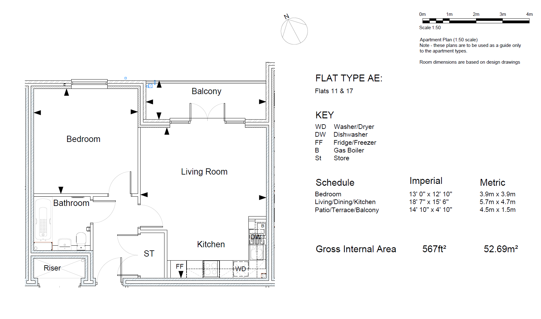 New homes for sale by Sempra Homes at Monarch Place, Billericay, CM12, floor plan dimensions